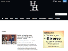 Tablet Screenshot of hazard-herald.com